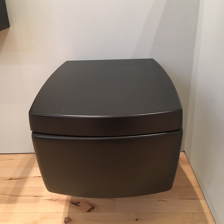 Vegghengt toalett Square i matt svart